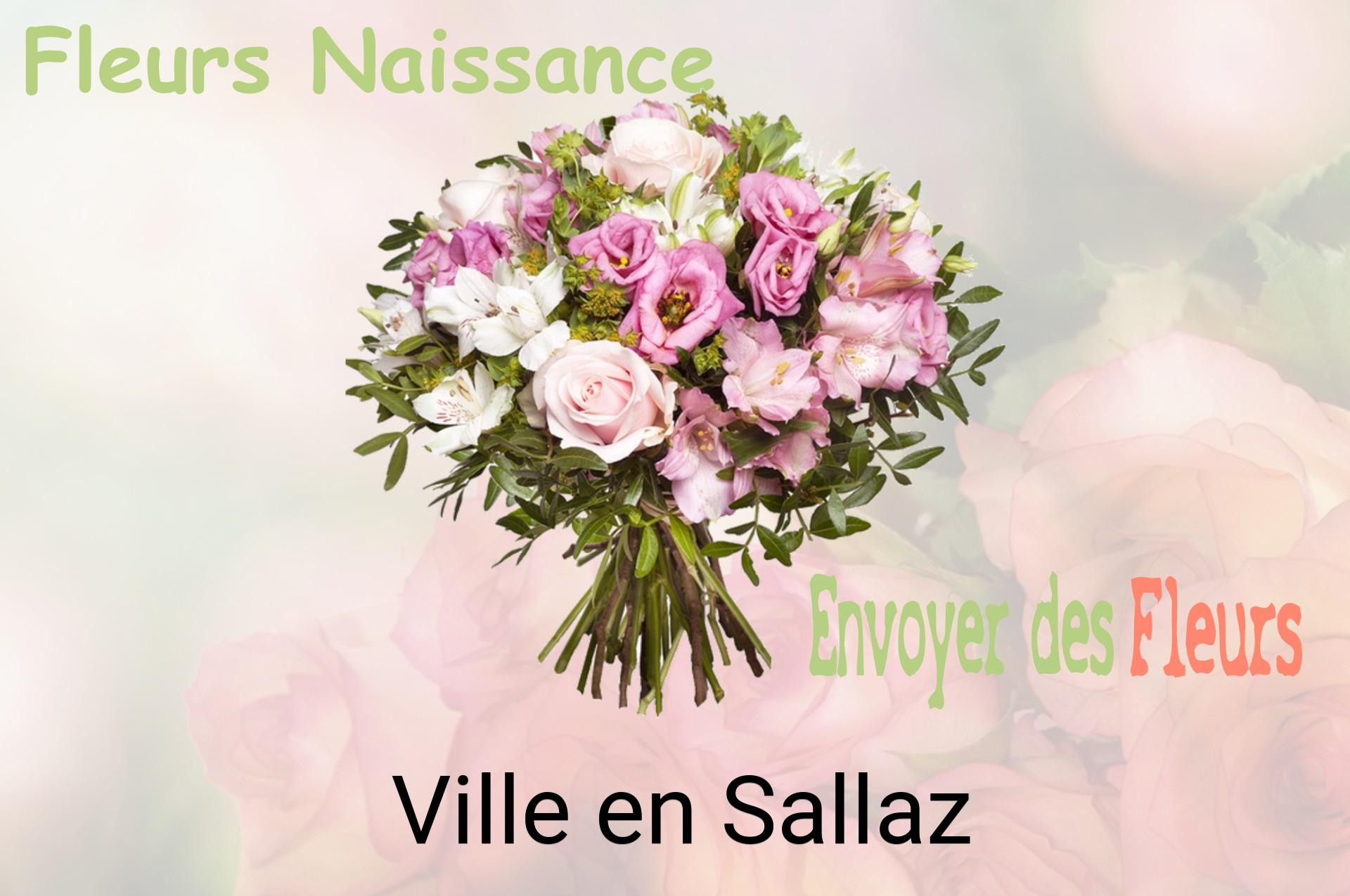 Bouquet de fleurs de naissance livré à Ville-en-Sallaz